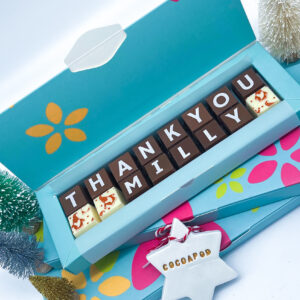 Personalised Christmas Box Of Chocolates