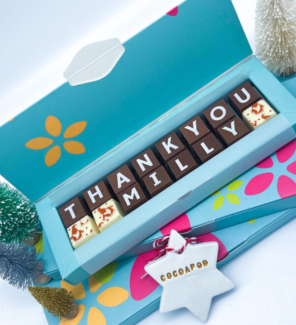 Personalised Christmas Box Of Chocolates