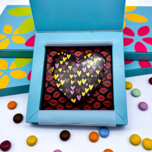 Personalised Message Milk Chocolate Kiss Heart Box