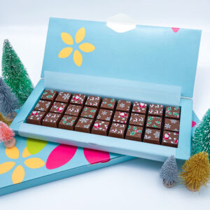 Medium box of Milk christmas patterned chocolates