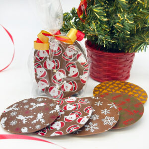 Giant Decorated Christmas Chocolate Buttons