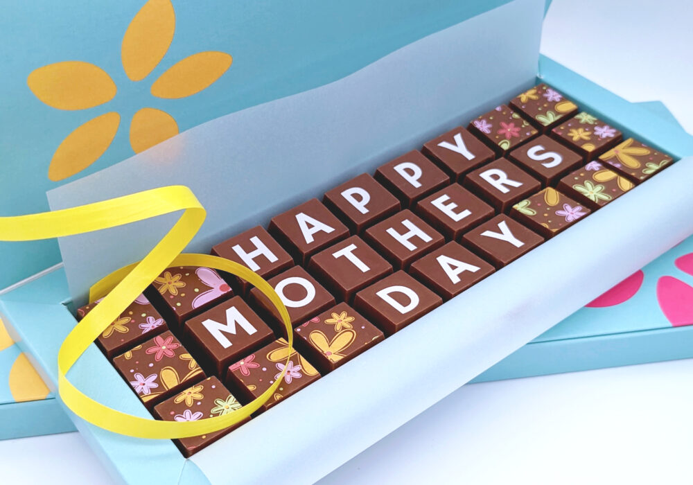Personalised Mother's day chocolate gift by Cocoapod