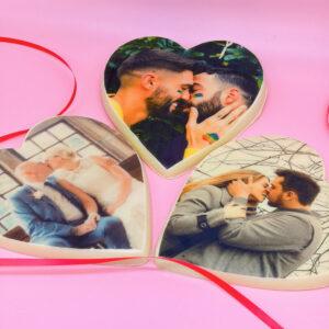 Large White Chocolate Personalised Heart